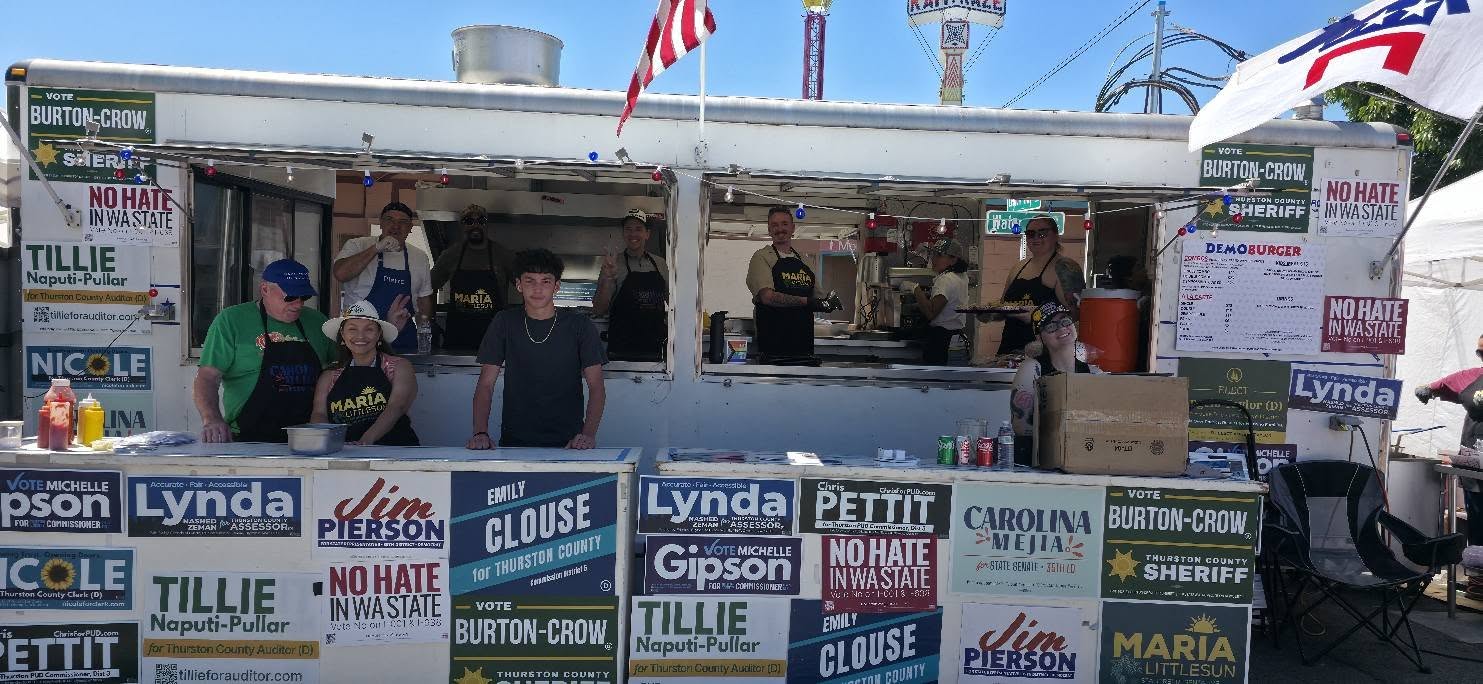 Local Democratic volunteers serving members of the community