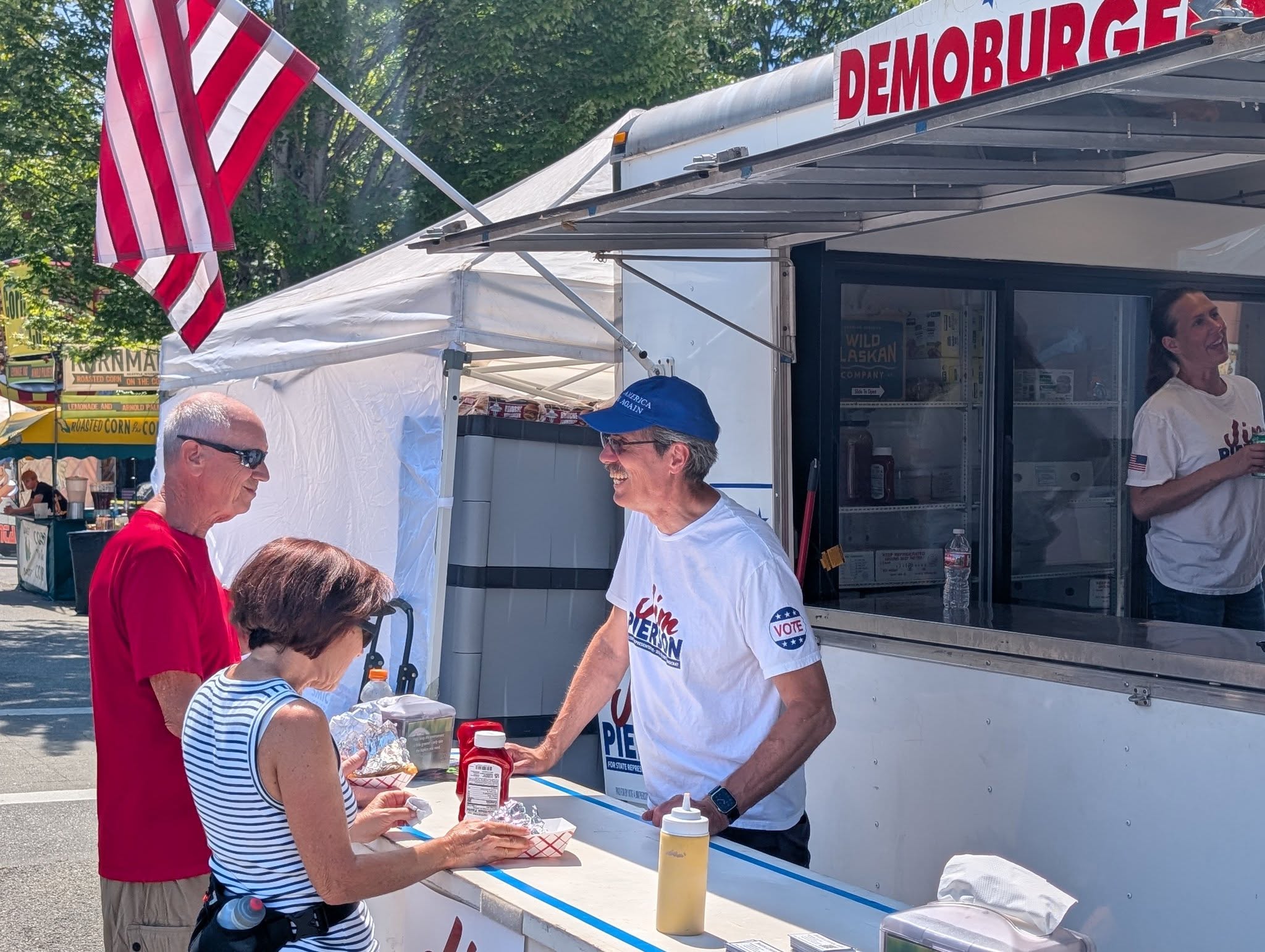 A Thurston County Democrat contributing time at a community event