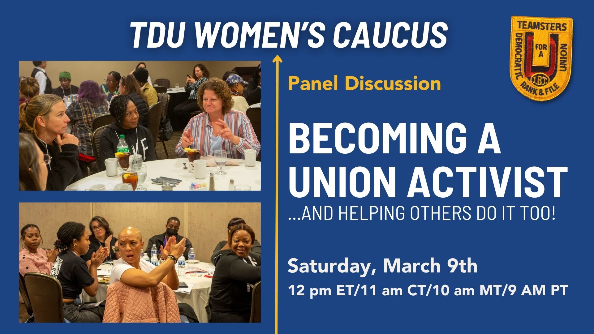 Register: Becoming a Union Activist | TDU Women's Caucus