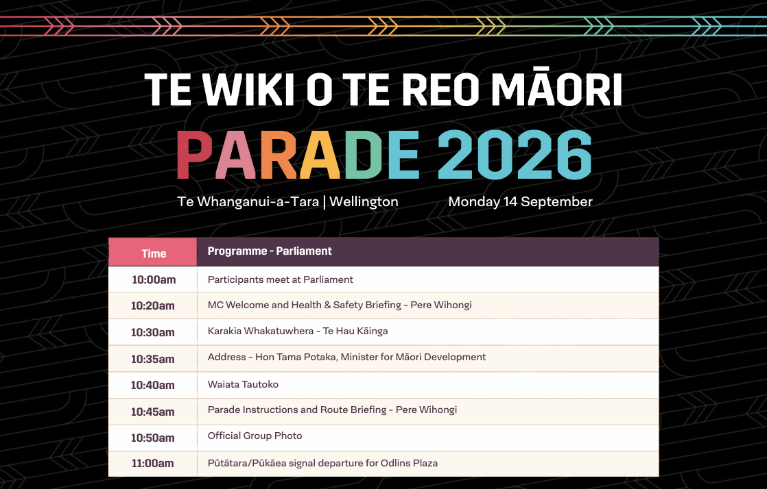 Te Wiki Parade Programme preview image