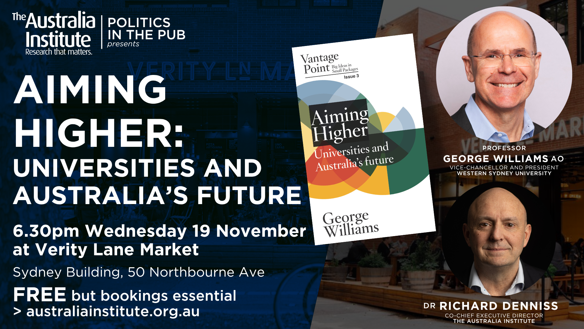 Politics in the Pub Aiming Higher The Australia Institute