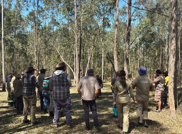 CNP attended a cultural burning workshop on Bundjalung Country. Photo: Nathan Brennan.