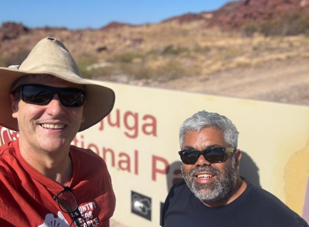 CNP's Peter Barker & Wes Fernando at the Pilbara Ranger Network Meeting.