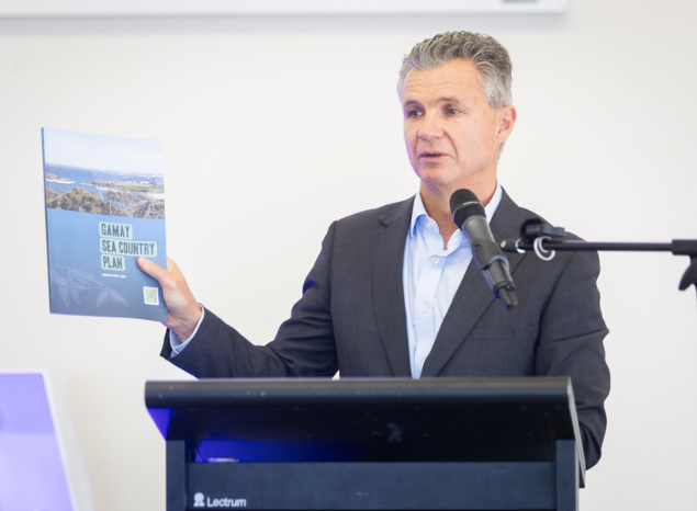 Matt Thistlethwaite, Federal MP for Kingsford Smith at Gamay Launch. Photo: Renee Nowytarger.