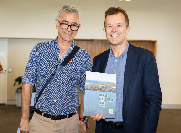 Paddy O'Leary, CEO of Country Needs People with Mark Speakman, Former NSW Leader of the Opposition at Launch. Photo: Renee Nowytarger.