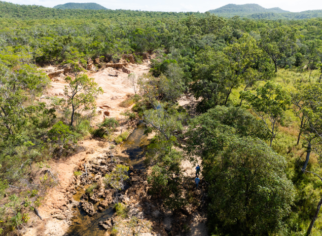 Erosion rehabilitation work at Normanby Station is critical. Photo: Annette Ruzicka. Erosion rehabilitation work at Normanby Station is critical. Photo: Annette Ruzicka.