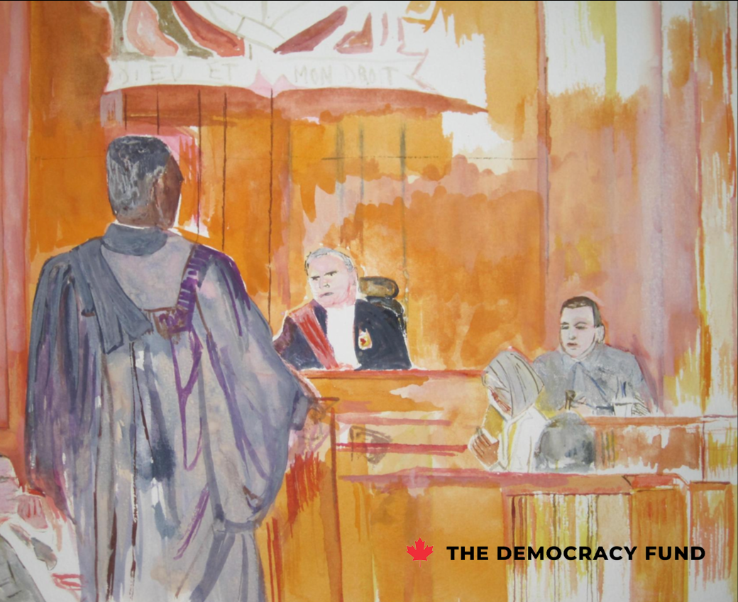 TDF representing sketch artist David Wall after courtroom ejection