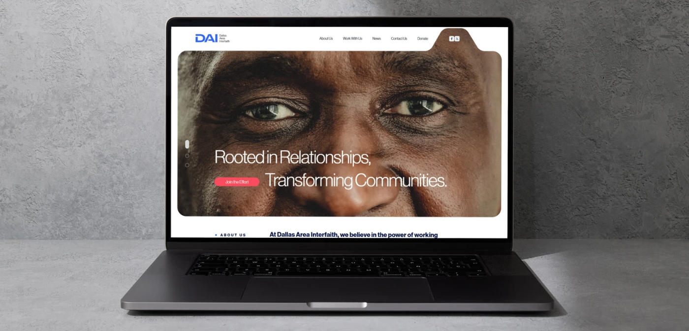 Screenshot of DAI - NationBuilder Website - The Hey Studio