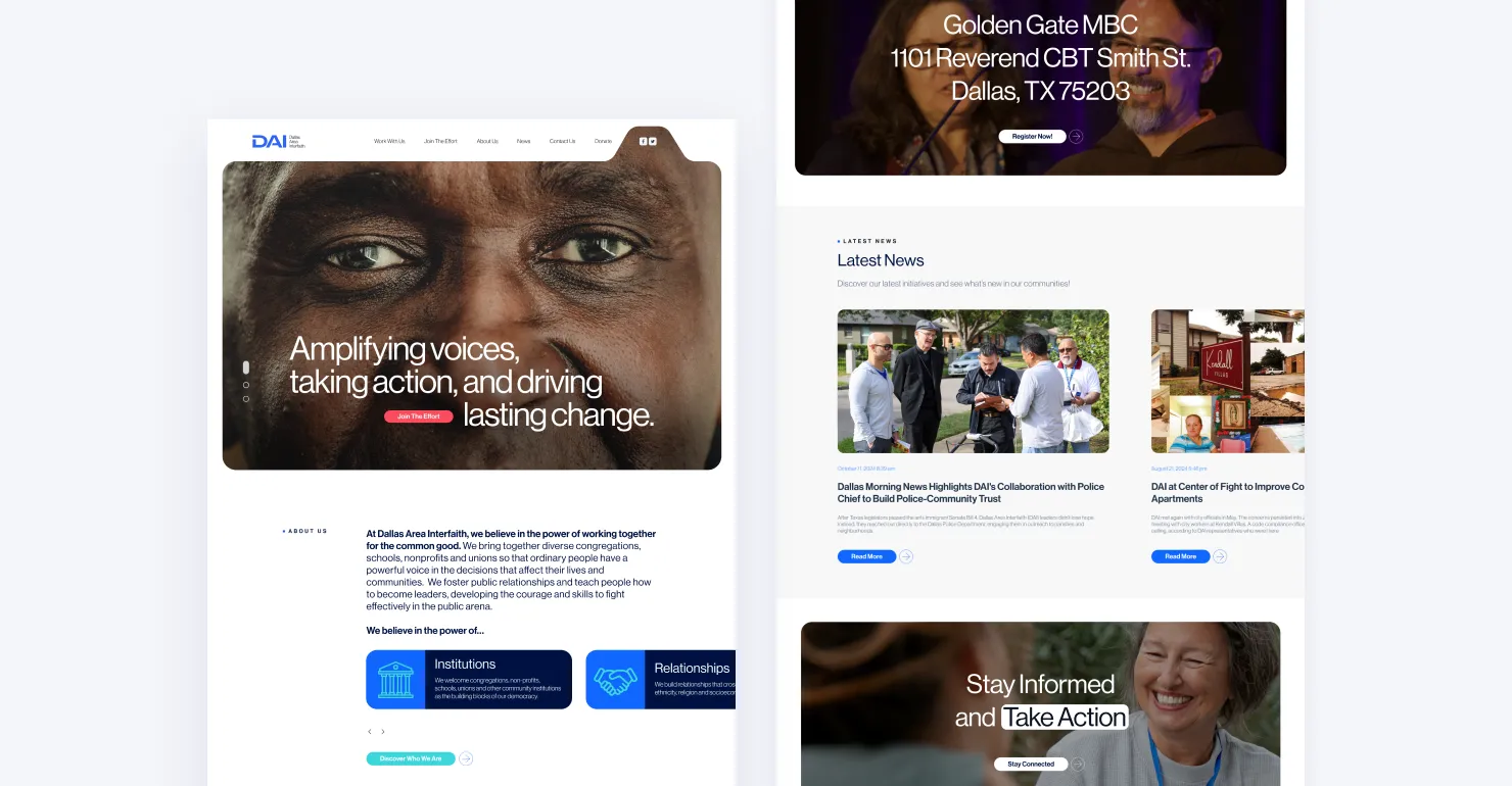 DAI - NationBuilder Website - The Hey Studio