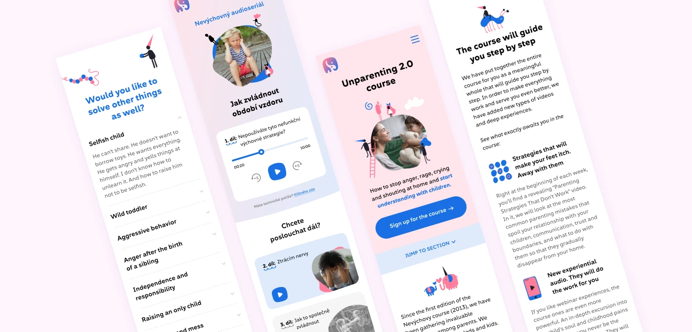 Unparenting - Website Design - The H Studio