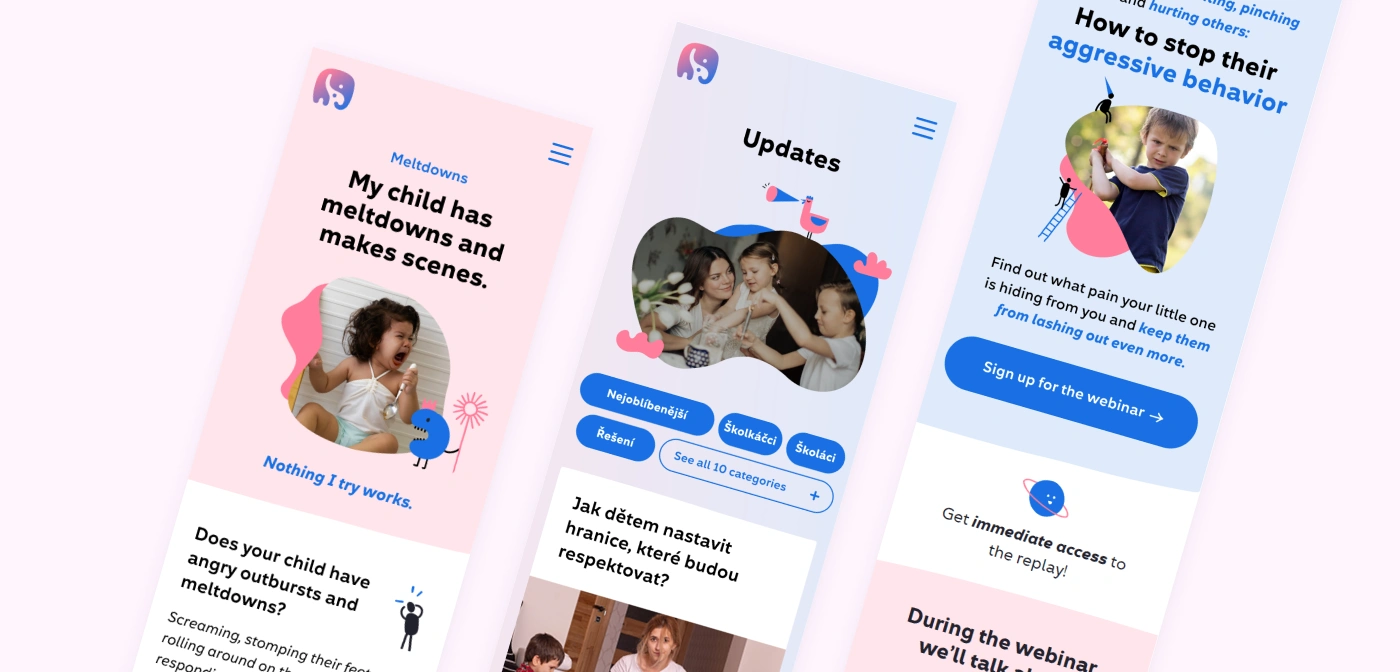 Unparenting - Website Design - The H Studio