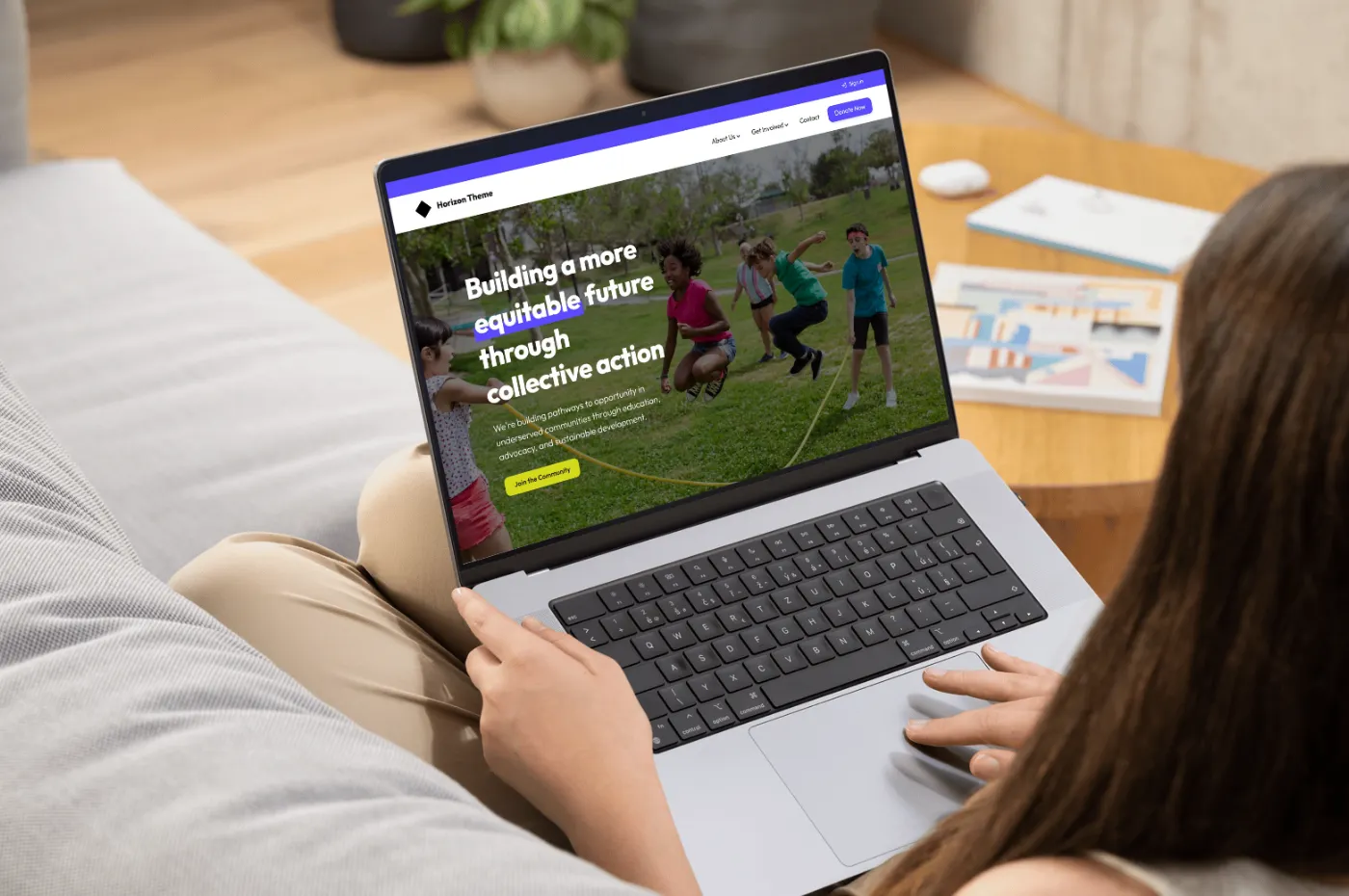 Screenshot of Horizon Theme project