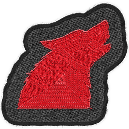 Active Wolf Active Wolf Badge Art