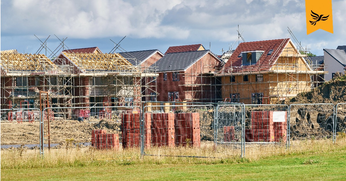 A housing estate under construction.