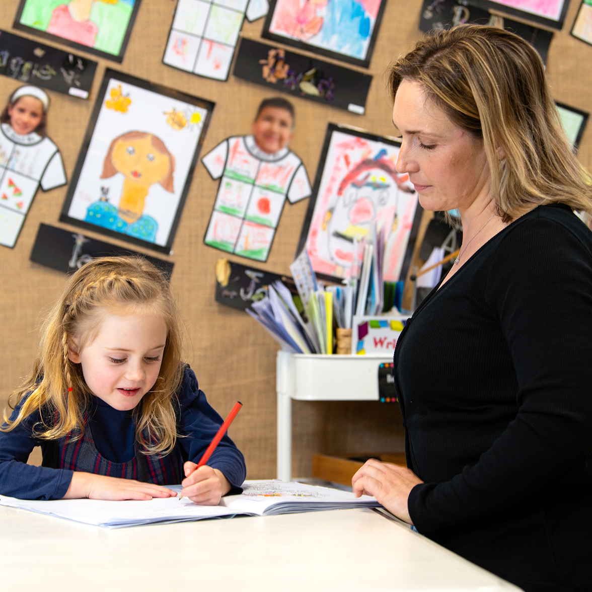 Teacher planning lessons