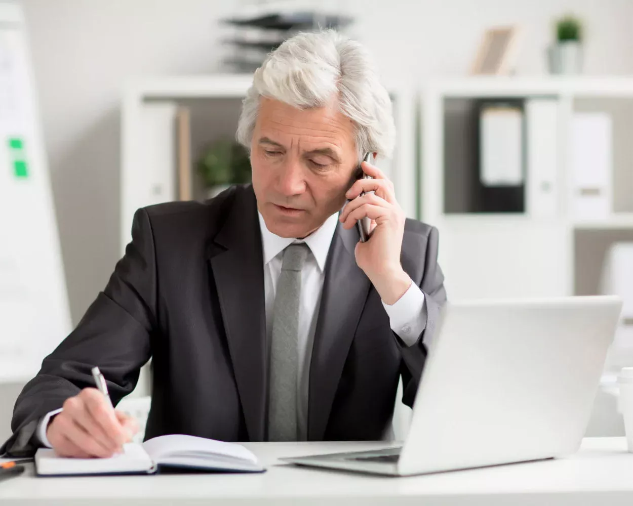 Person making a call