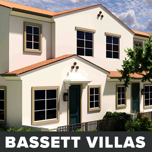 square header logo for Basset Villas