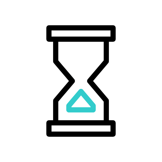 Animated hourglass icon