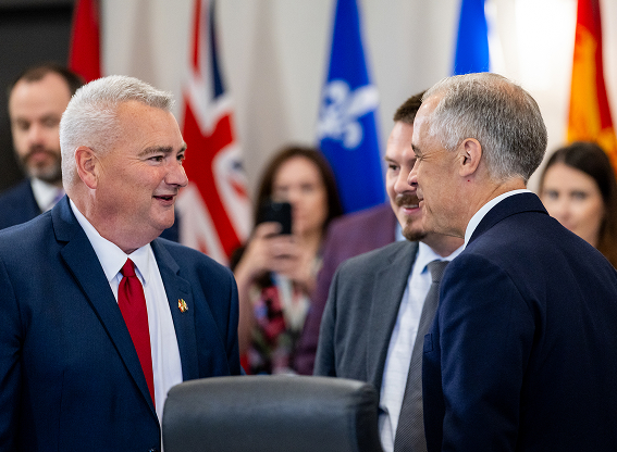 Mike Pemberton and Mark Carney