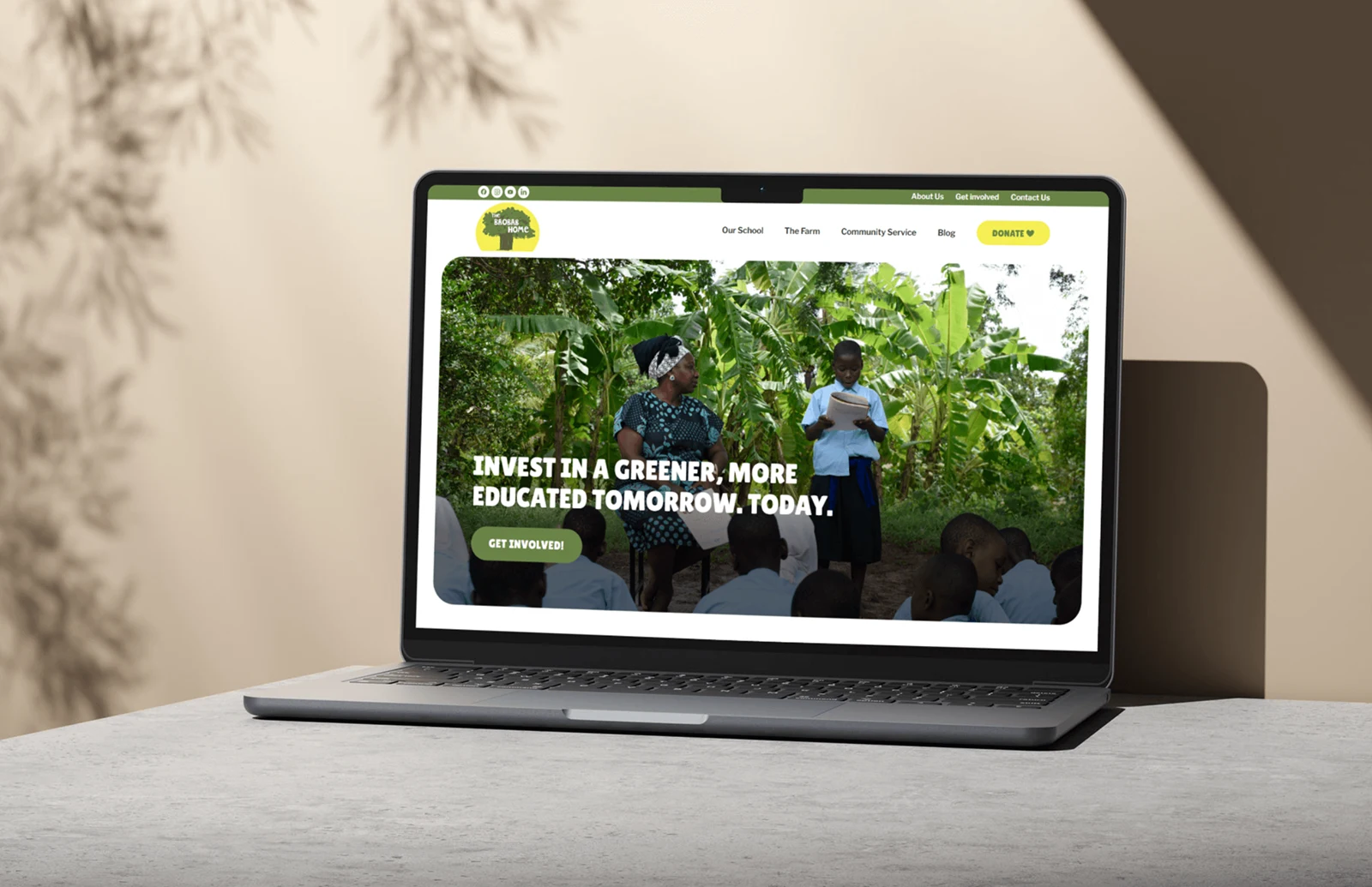 Screenshot of The Baobab Home project