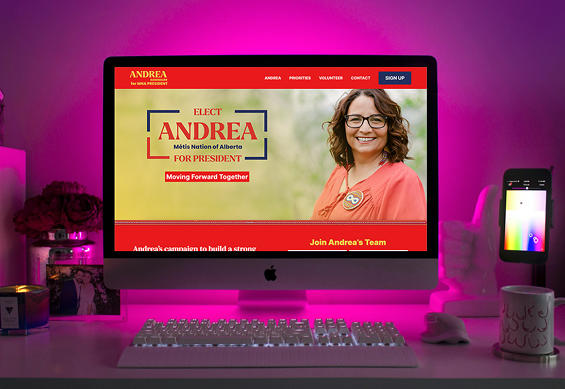 Andrea Sandmaier for Métis Nation of Alberta President Website