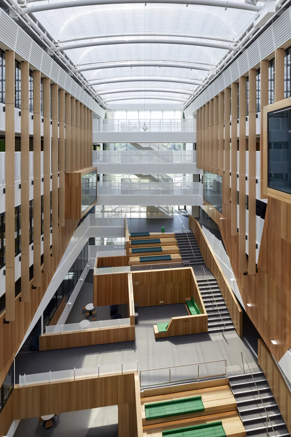 Adelaide Botanic High School interior with modern timber architecture