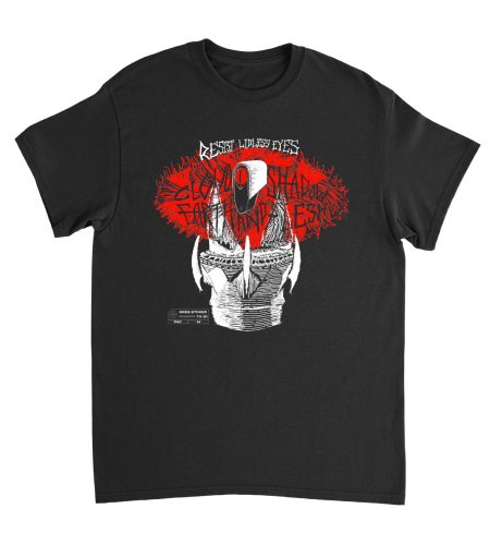 Resist Lidless Eyes limited release t-shirt in black