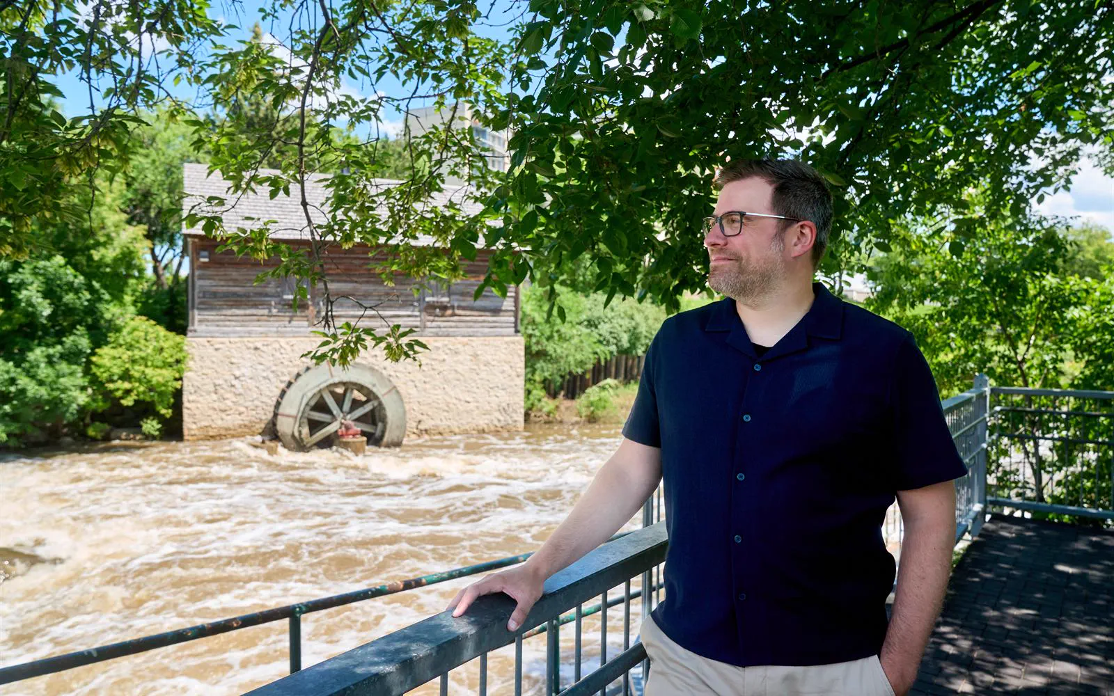Tyler Crichton by Sturgeon Creek in St. James