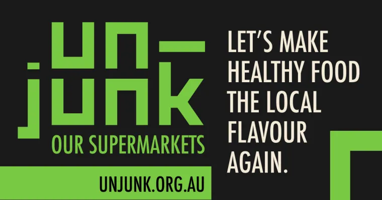 Un-junk our Supermarkets email banner artwork