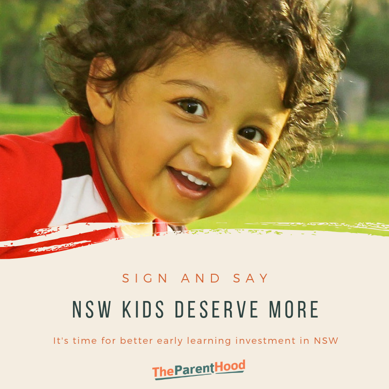 Sign and say NSW kids deserve more early learning funding