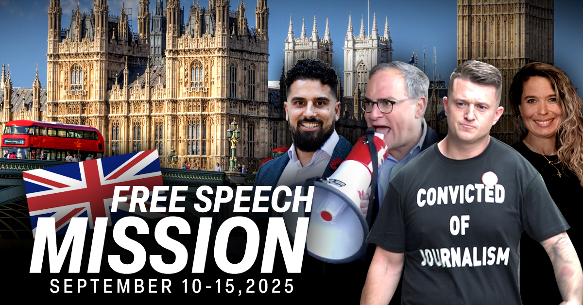 ✈️ Join Rebel News on the Free Speech Mission to the UK this September 10 to 15!