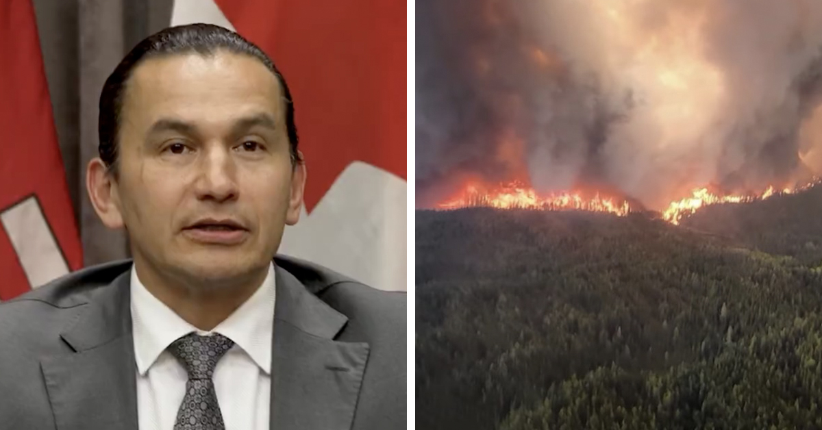 source: X / WabKinew (left) and Facebook / Canada / CA (right)