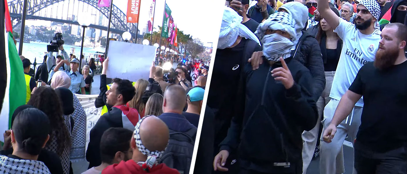 Anti-Israel protests have drawn controversy in Sydney since the October 7 Hamas attacks. YouTube.