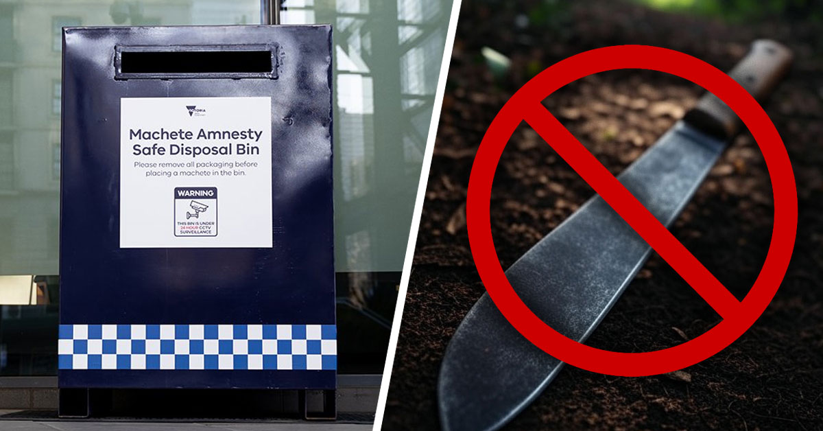 MACHETE MADNESS: Victorian government announces 'amnesty bins'