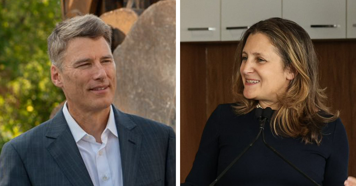 Ministers Freeland, Robertson deflect on gov't outsourcing jobs to China