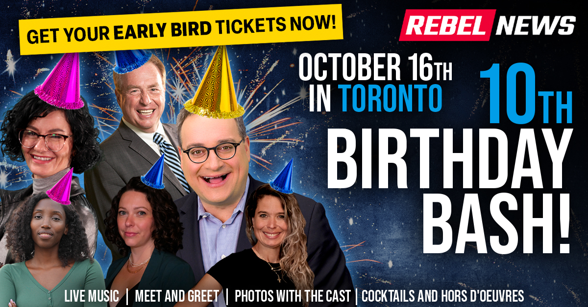 Rebel News birthday bash coming to Toronto this fall!