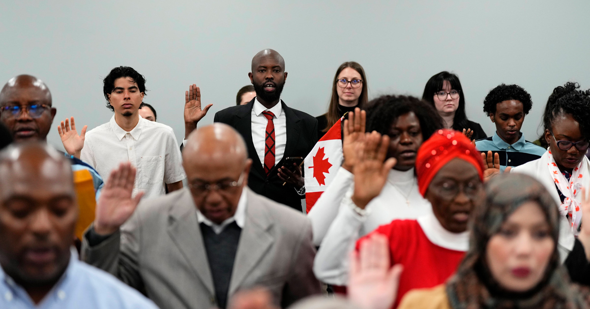 Canadians divided over benefits of legal immigration: poll