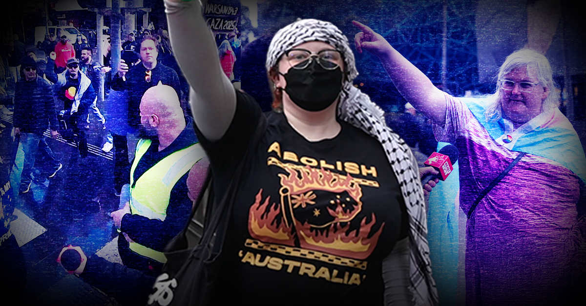 WATCH: Avi Yemini ROASTS Antifa COOKERS at March for Australia rally
