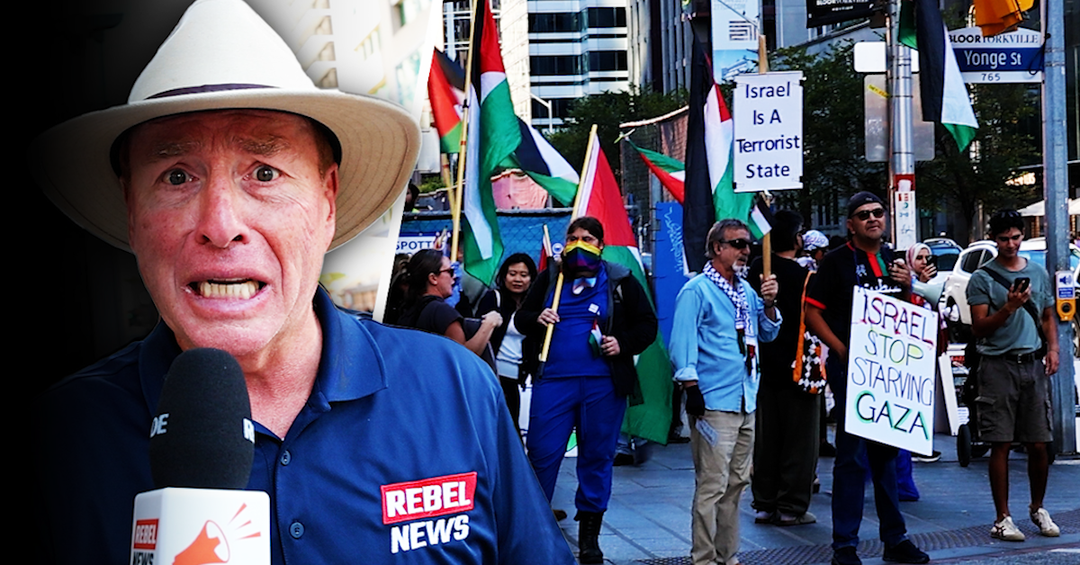 Pro-Hamas protesters stage demonstration outside Israeli consulate in Toronto