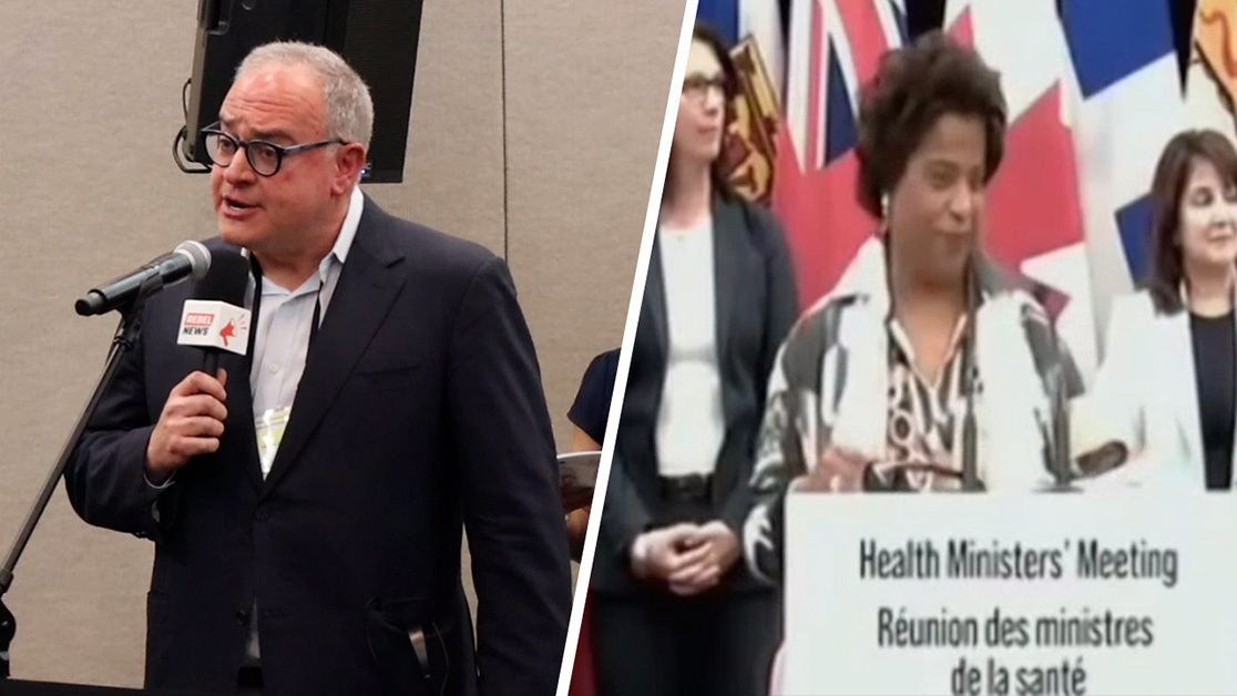 WATCH: Federal Health Minister Freezes After Question on B.C. Ostriches From Ezra Levant