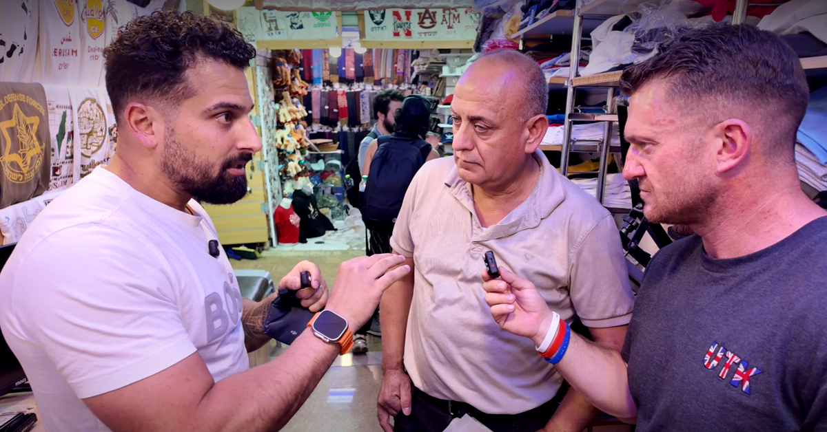 He said you can WAVE an ISRAELI FLAG in RAMALLAH… yeah, RIGHT!