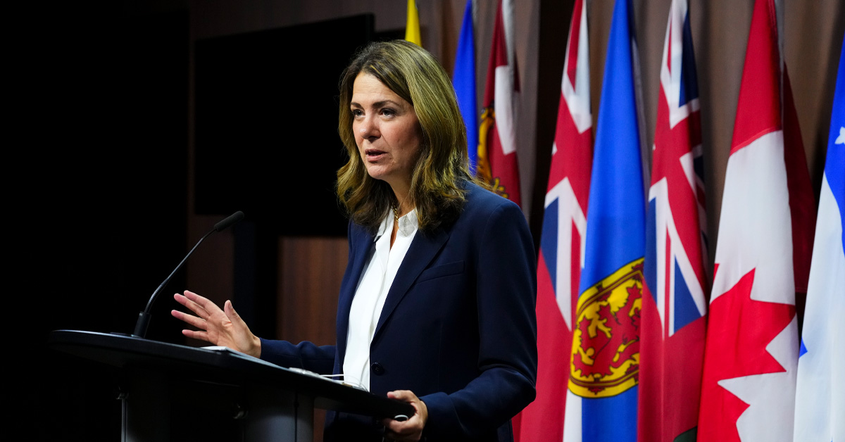 Danielle Smith moves to block federal treaties from automatically applying in Alberta