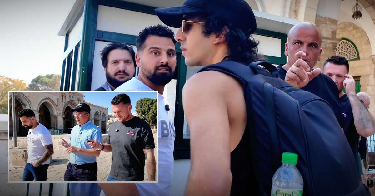 Tommy Robinson & Avi Yemini Banned from Al-Aqsa mosque!
