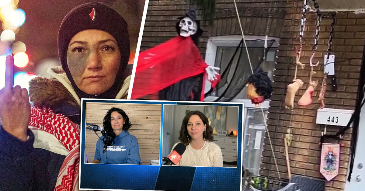 'F**k you white people': Palestinian refugee melts down over Halloween decorations in Montreal