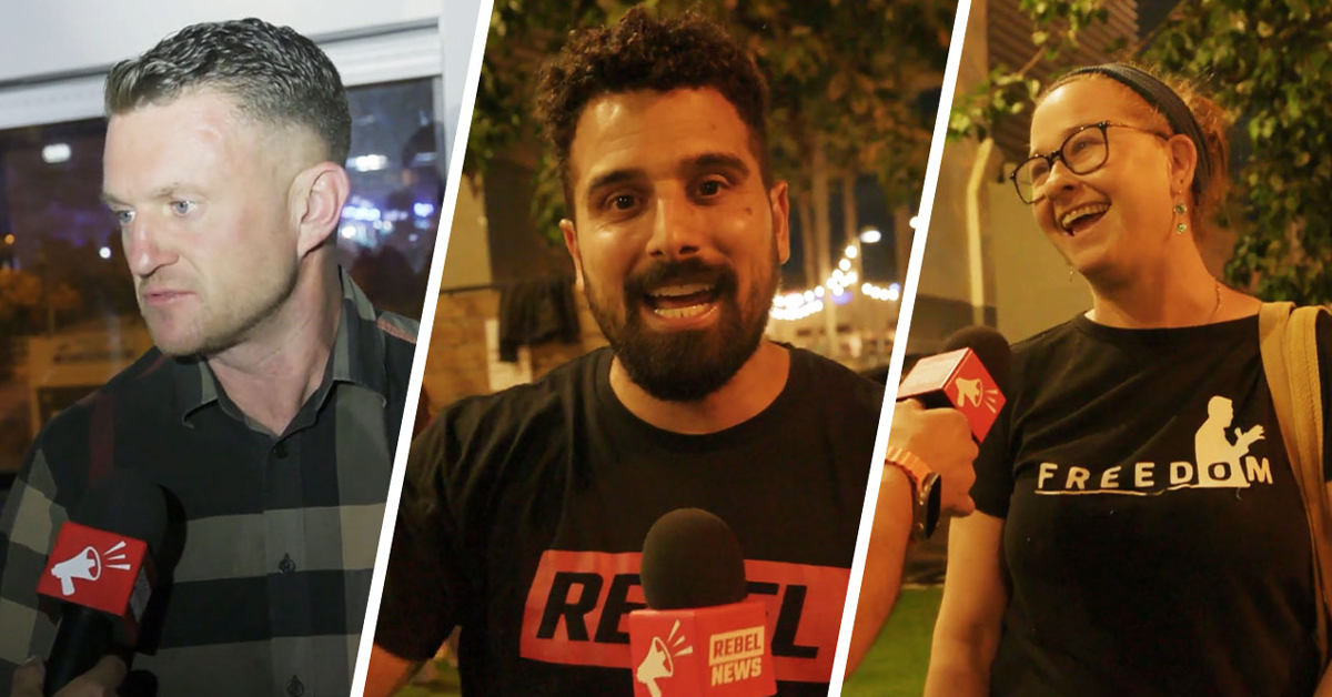 Supporters in Tel Aviv say Tommy Robinson 'gives them hope' for Western civilization