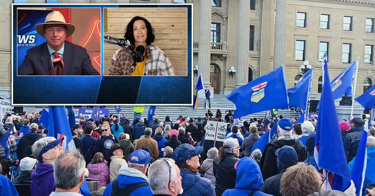 Alberta's largest ever independence rally draws thousands to legislature grounds