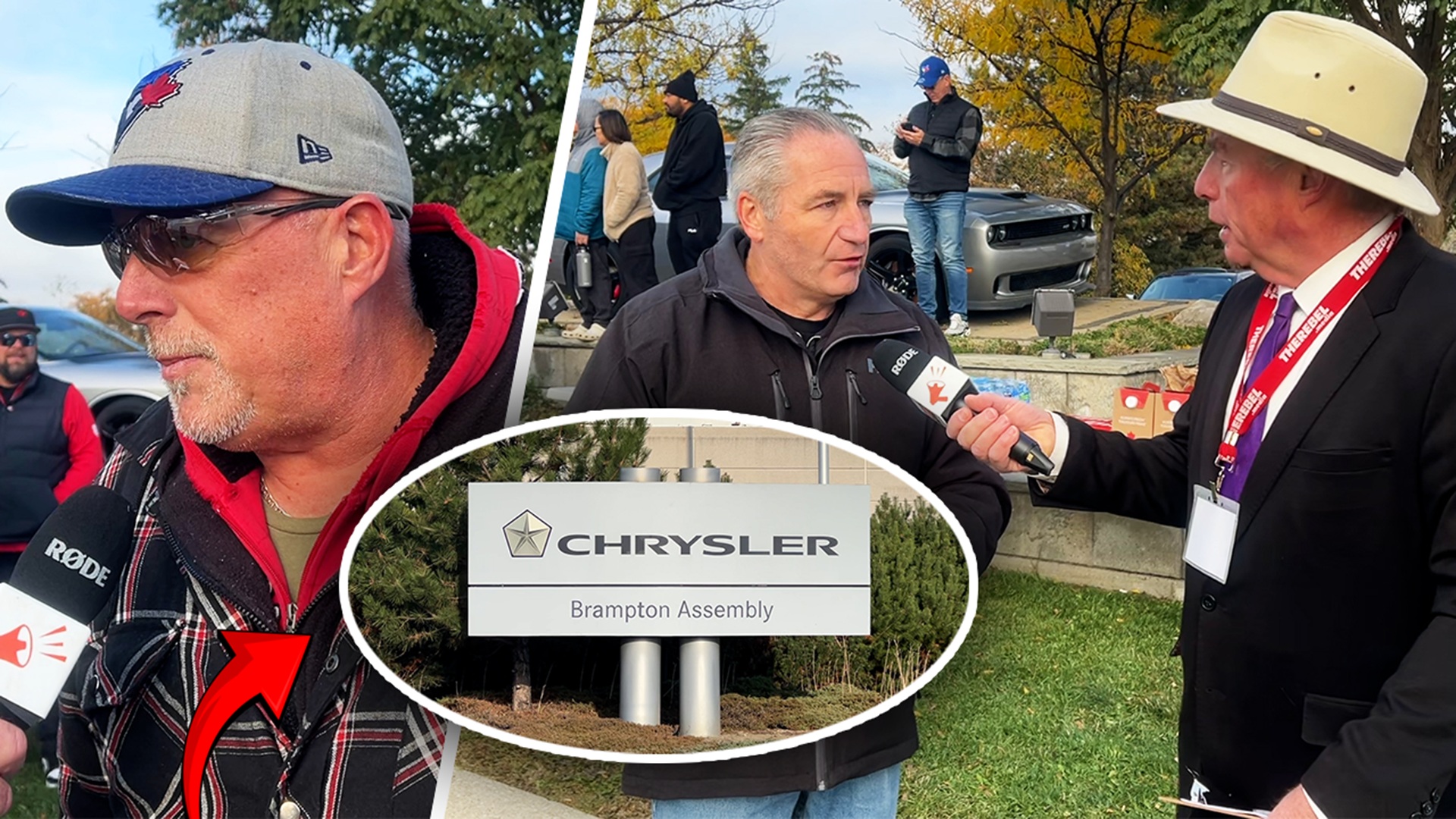 Laid off autoworkers rally outside the Brampton Chrysler Assembly Plant to save the factory – and to save their jobs