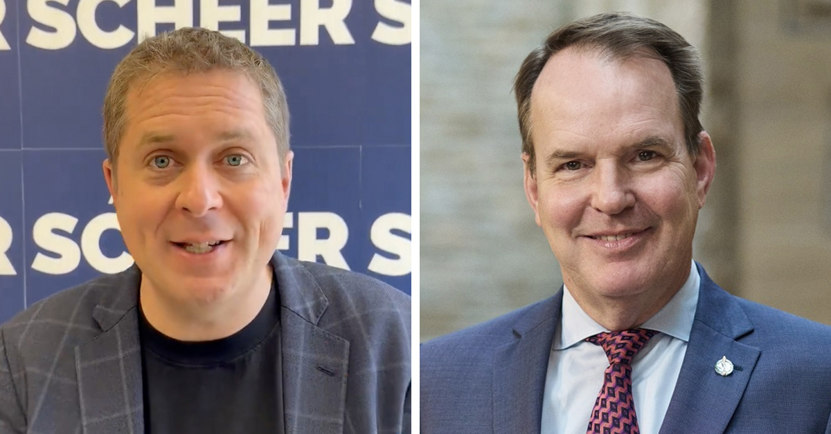 source: X / AndrewScheer (left)