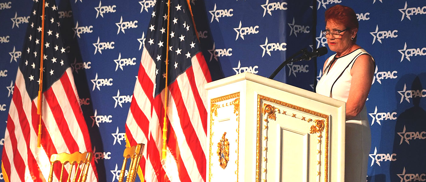 Hanson spoke at the Circle Retreat and Gala at Mar-a-Lago. X/Pauline Hanson