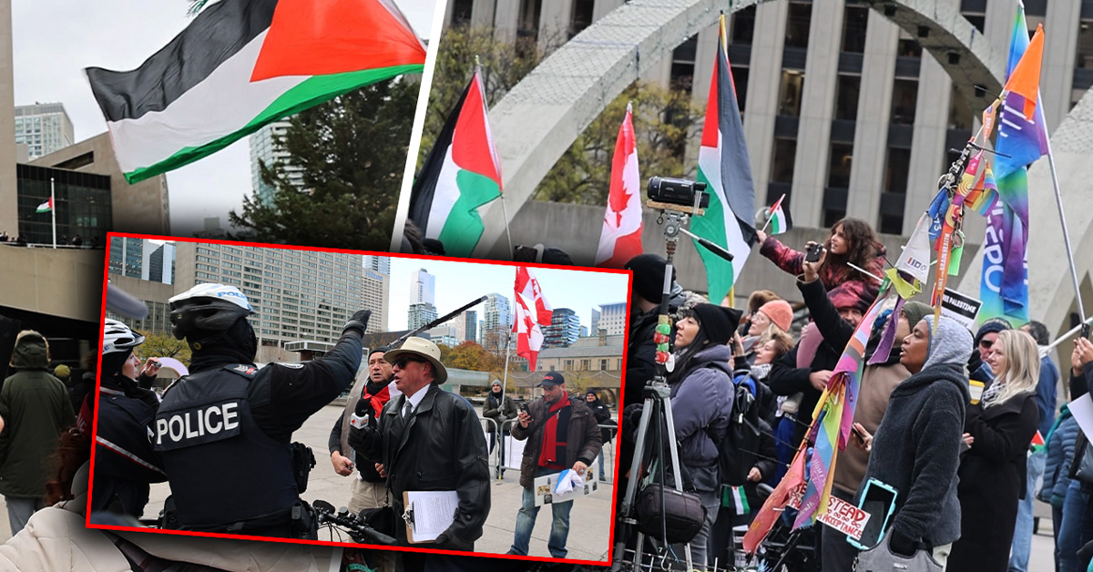 Day of disgrace: Palestine flag raised at Toronto City Hall